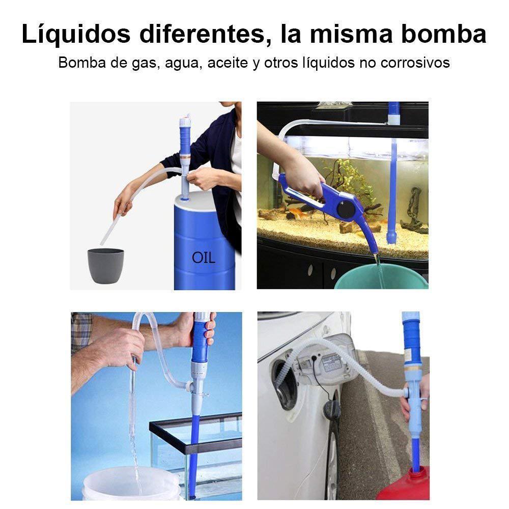 Rojo Eléctrico Bomba De Sifón De Transferencia Batería Líquido Agua