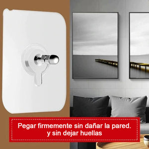 Clavos autoadhesivos Montaje en pared Pegatinas de gancho de tornillo sin rastro