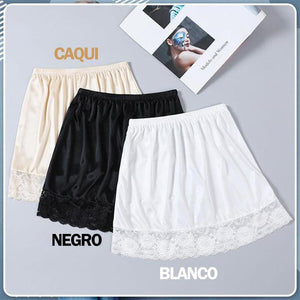 Falda superior falsa en capas