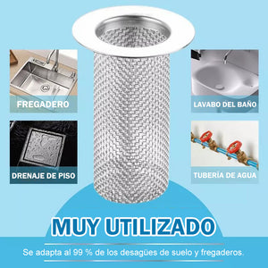 Filtro de drenaje de acero inoxidable multifuncional