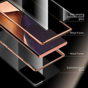 [2021 Nuevo Samsung] - Estuche para Teléfono de Vidrio Templado Anti-Peep con Protección Lateral