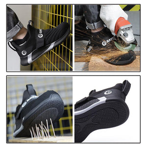 Zapatillas Ligeras y Antideslizante de Seguridad con Acero