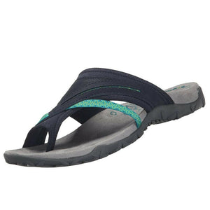 Sandalias de malla y piel transpirables