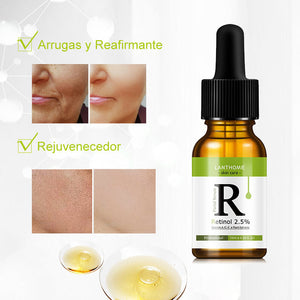 Suero hidratante de retinol, aclara las líneas finas