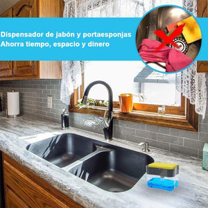 Dispensador de Jabón y Portaesponjas