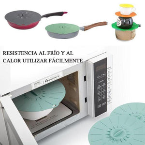 Tapas de Succión de Silicona Reutilizables (5 Piezas )