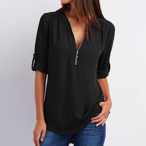 Camiseta Casual con Cuello en V