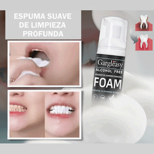 Espuma limpiadora de dientes con aceite de coco