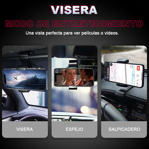 Soporte para teléfono multifuncional para salpicadero de coche