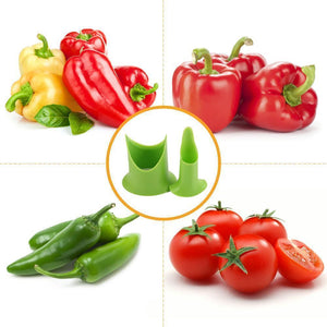 Bequee praktischer Paprika Entkerner (2 Stk, zufällige Farbe) - hallohaus