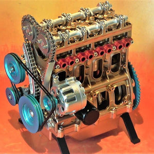 Modelo de motor de coche de metal completo de 8 cilindros