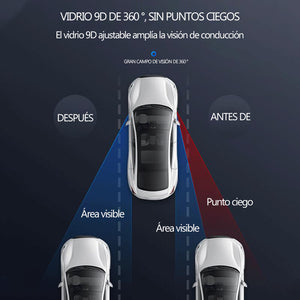 Espejos redondos pequeños con rotación de 360 ° para automóvil (2 piezas)