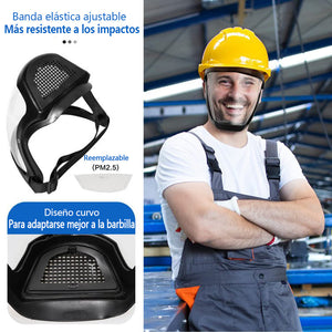 Máscara de protección antivaho de cara completa