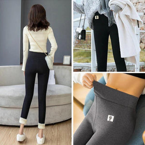 Pantalones Súper Gruesa, Lana de Casimir de Imitación