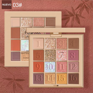 Paleta de sombra de ojos de 16 colores