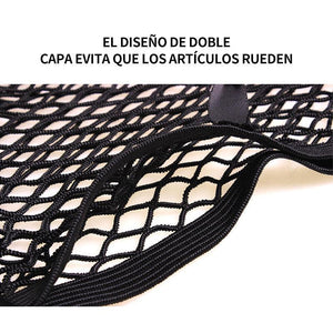 Red de Almacenamiento de Doble Capa de Asiento para Automóvil