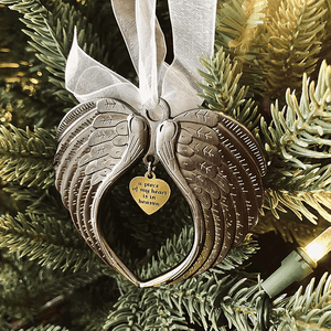 Adorno de Ala de Ángel de la Campana de Navidad