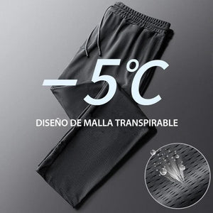 Pantalones de Fitness de Seda de Hielo Unisexo
