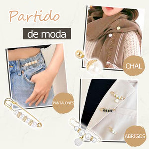 Pin de perla para cambiar el tamaño del pantalón (4 piezas)