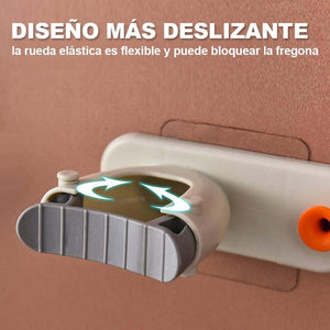 Porta Escobas Multifuncional 2 en 1