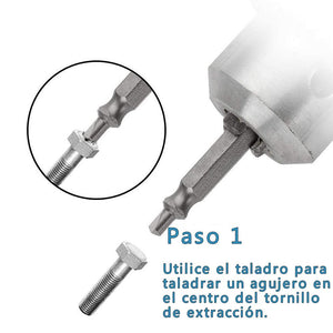 Juego de Removedor de Tornillos Dañado, 4 Piezas