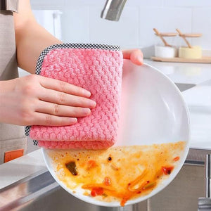 Paño de cocina a prueba de aceite (5 piezas, color aleatorio)