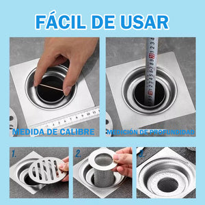 Filtro de drenaje de acero inoxidable multifuncional