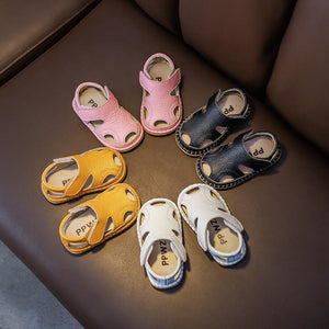 Sandalias de Piel de Vaca Transpirable para Niños (1-3 años)
