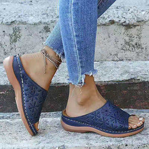 Zapatos planos huecos