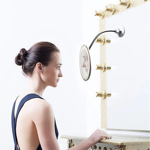 Espejo de Aumento de Maquillaje con Luz LED