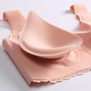 Sujetador de encaje inalámbrico Push Up Comfort a prueba de golpes