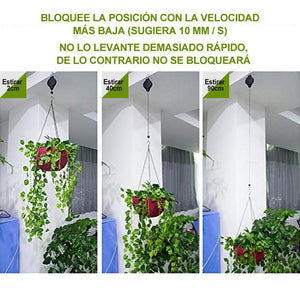 Gancho Retráctil para Macetas de Jardín, Comedero para Pájaros