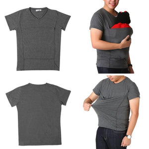 Camiseta con Bolsillo de Canguro