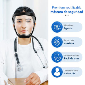 Máscara de protección antivaho de cara completa