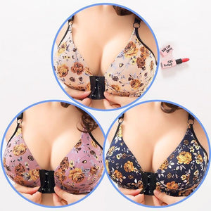 Sujetador de mujer frontal con hebilla estampado