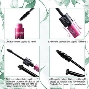 Máscara de pestañas 2 en 1 Super Larga duración Curl Extender 5D (Compre 1 y obtenga 1 gratis)