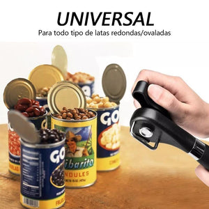 Abrelatas de corte seguro de acero inoxidable