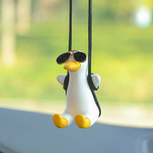 Adorno de pato volador