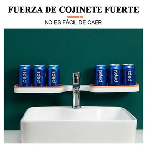 Estante de esquina para baño sin perforaciones