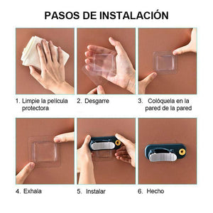 Porta Escobas Multifuncional 2 en 1