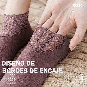 Calcetines térmicos de encaje de moda (3 pares)