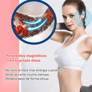 Pendientes magnéticos superbrillantes