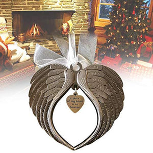 Adorno de Ala de Ángel de la Campana de Navidad