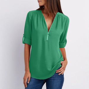 Camiseta Casual con Cuello en V