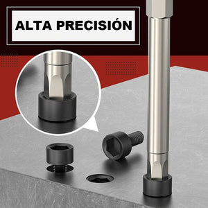 Conjunto de puntas hexagonales magnéticas de acero S2