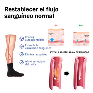 Calcetines de fitness autocalentables de acupresión con turmalina