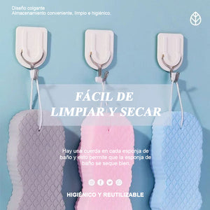 Esponja de baño exfoliante súper suave