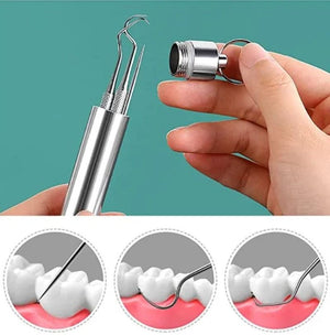 Juego de palillos de dientes de acero inoxidable, 7 piezas (compre 1, llévese 1 gratis)