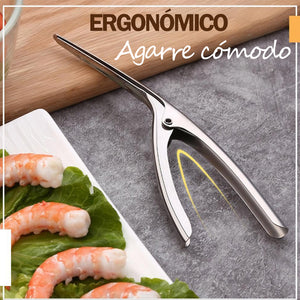Pelador de camarones de acero inoxidable