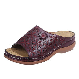 Zapatos planos huecos